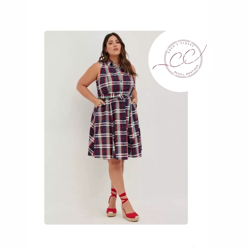 Torrid Poplin Collared Shirt Dress